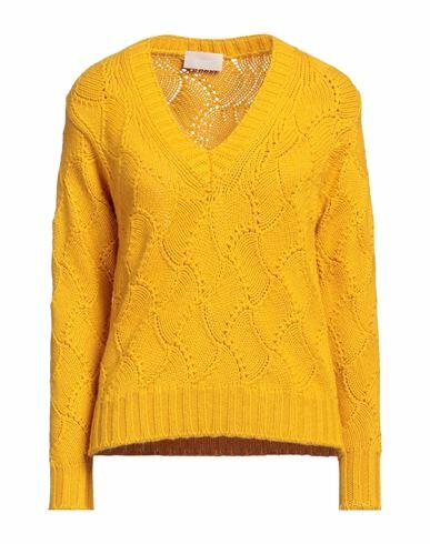 Drumohr Woman Sweater Ocher Cashmere Cover