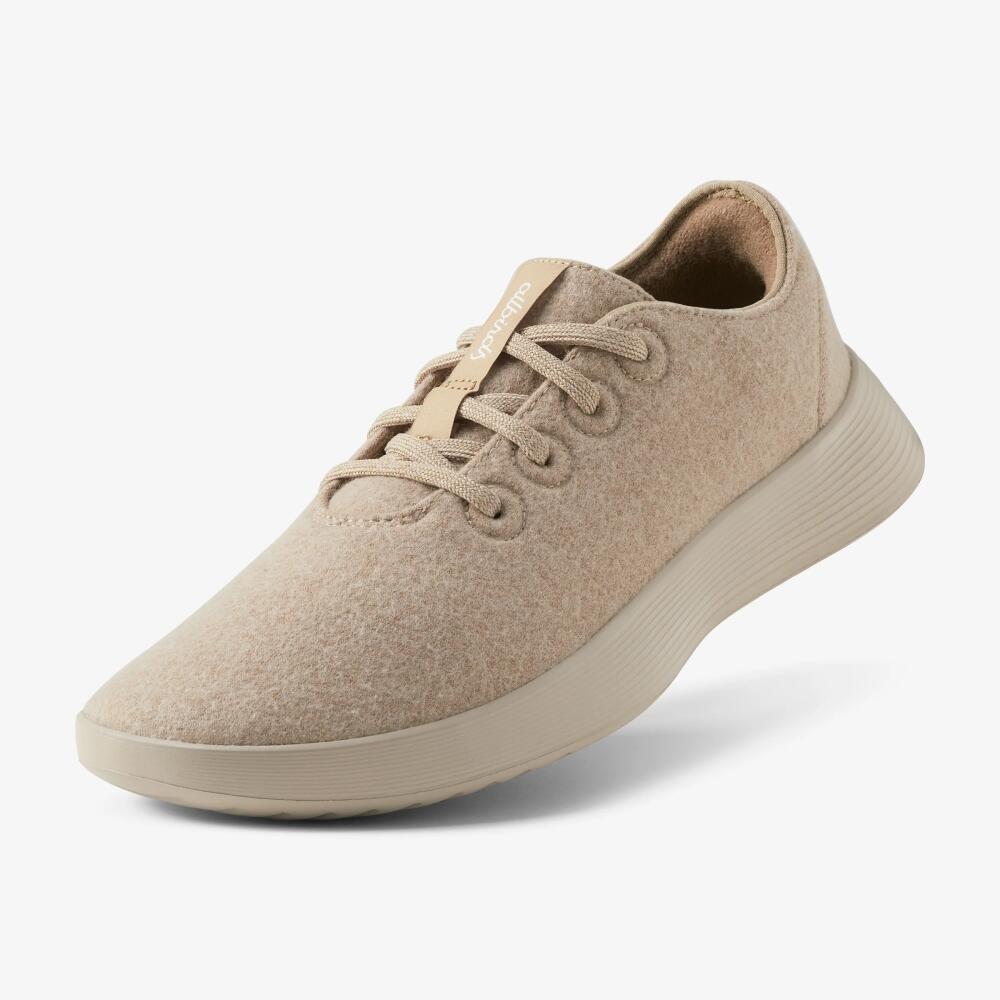 Allbirds Men's Wool Runner Go, Rugged Beige Cover