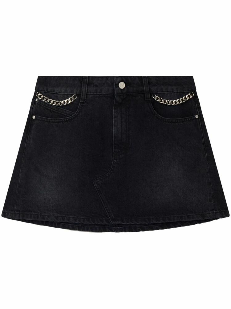 Stella McCartney Falabella denim mini skirt - Black Cover