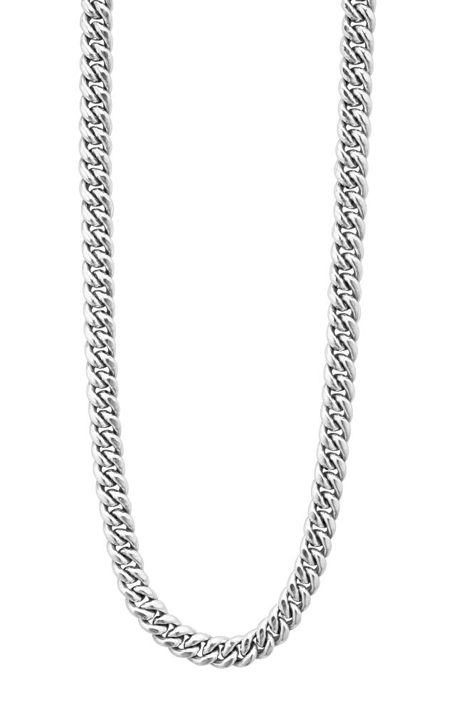 LAGOS Anthem Curb Chain Necklace in Silver Cover