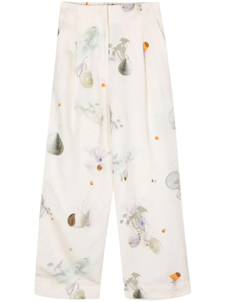 Bimba y Lola shell-print trousers - Neutrals Cover