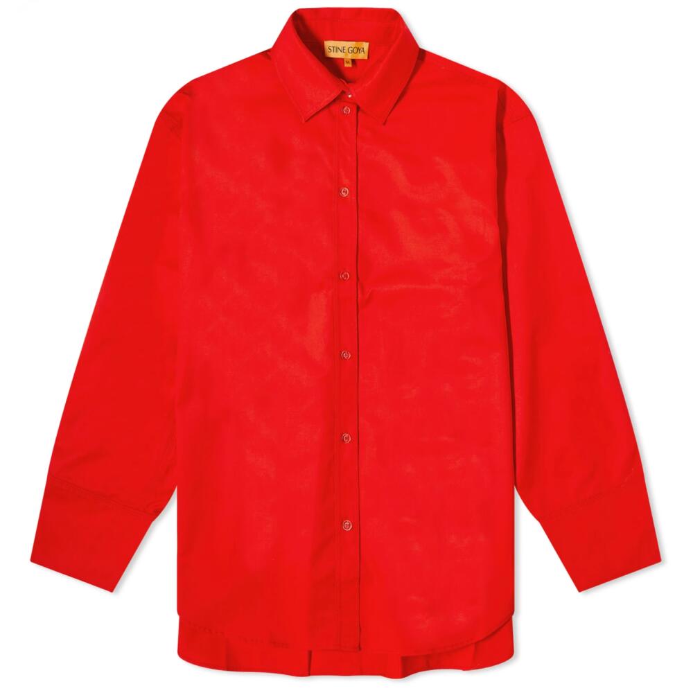 Stine Goya Women's Mia Cotton Shirt in Fiery Red Cover