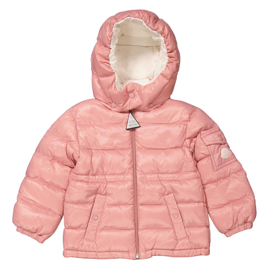 Moncler Girls Light Pink Maire Down Puffer Jacket Cover