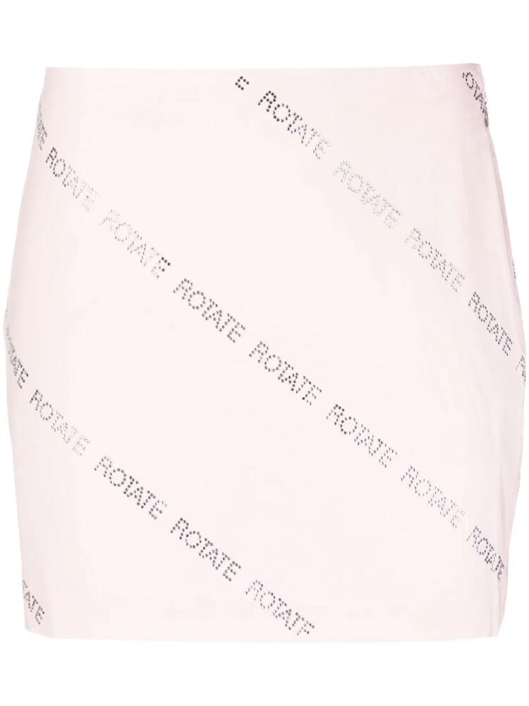 ROTATE BIRGER CHRISTENSEN crystal-embellished miniskirt - Pink Cover