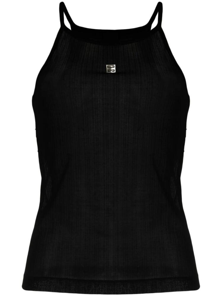 Givenchy 4G-plaque ribbed sleeveless top - Black Cover