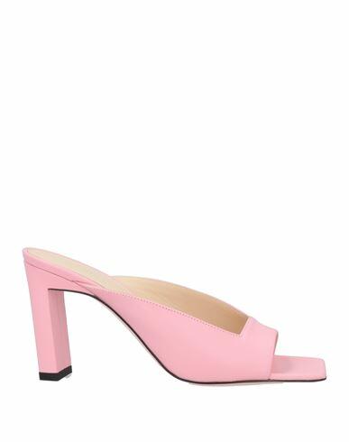 Wandler Woman Sandals Pink Lambskin Cover