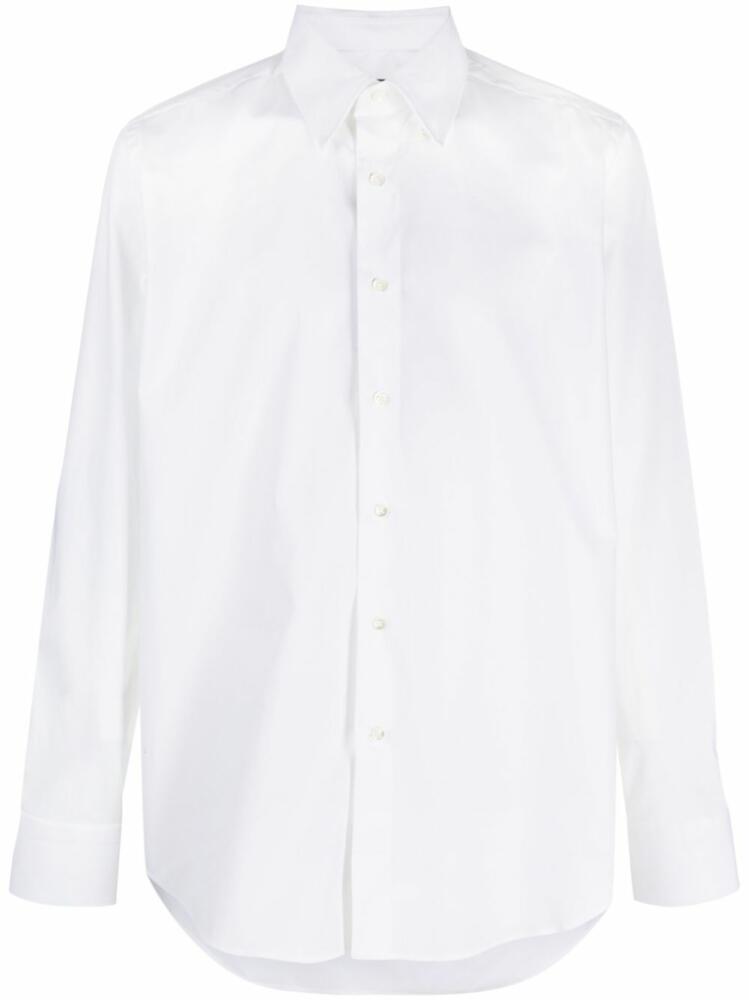 Canali long-sleeve cotton shirt - White Cover