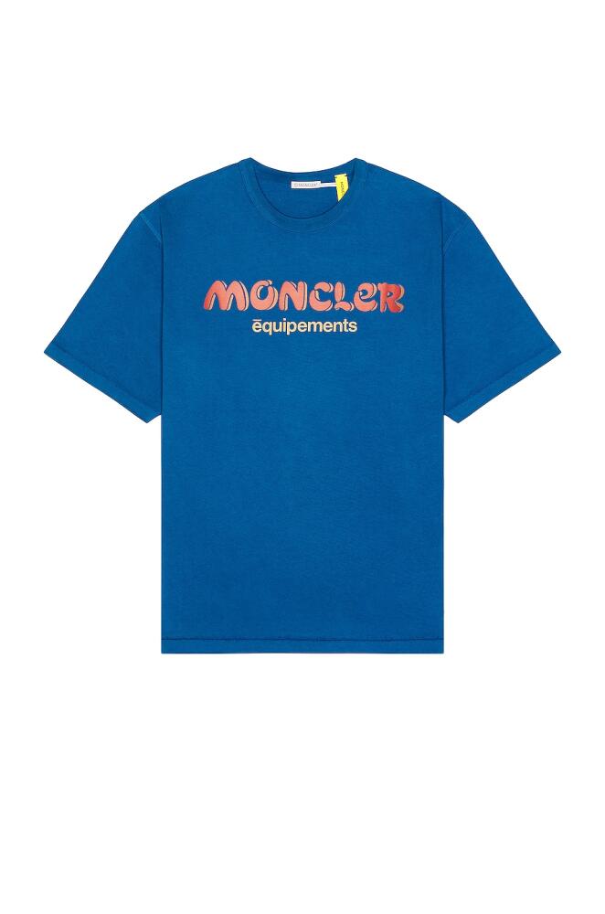 Moncler Genius Moncler x Salehe Bembury Logo T-shirt in Blue Cover