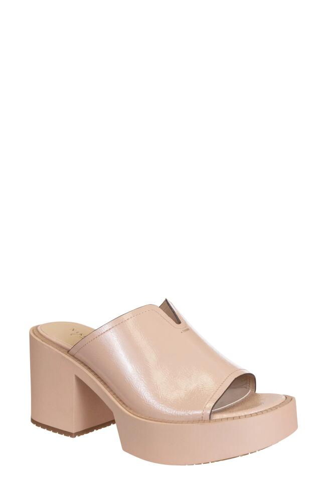 Naked Feet Freja Block Heel Mule in Rosette Cover