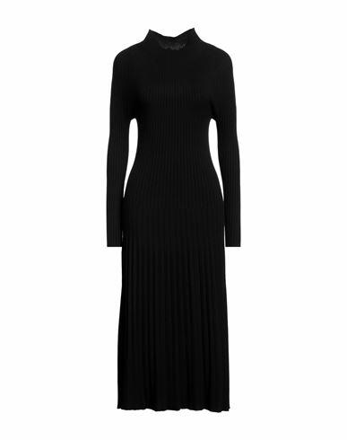 Kate By Laltramoda Woman Midi dress Black Viscose, Polyamide Cover