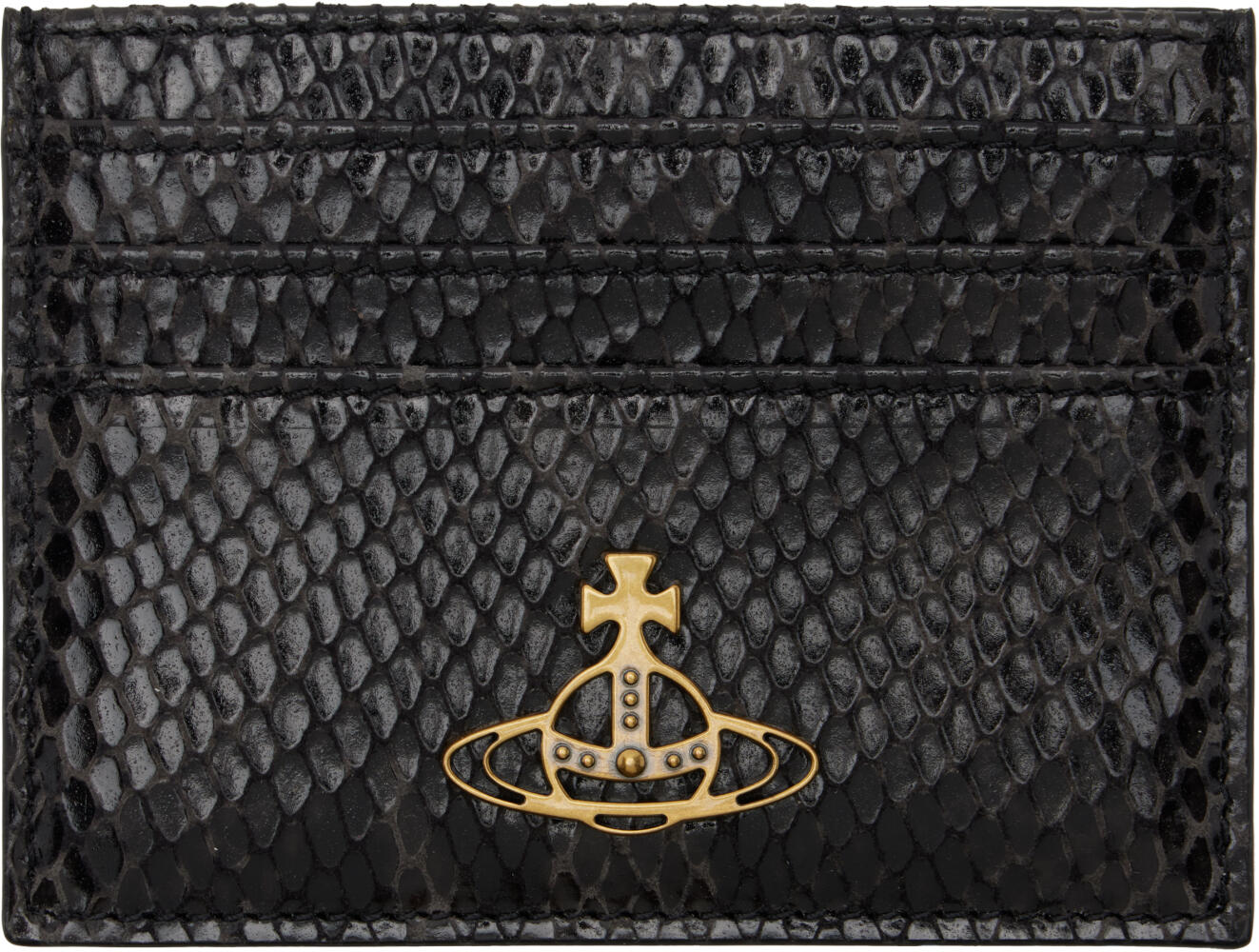 Vivienne Westwood Black Flat Card Holder Cover