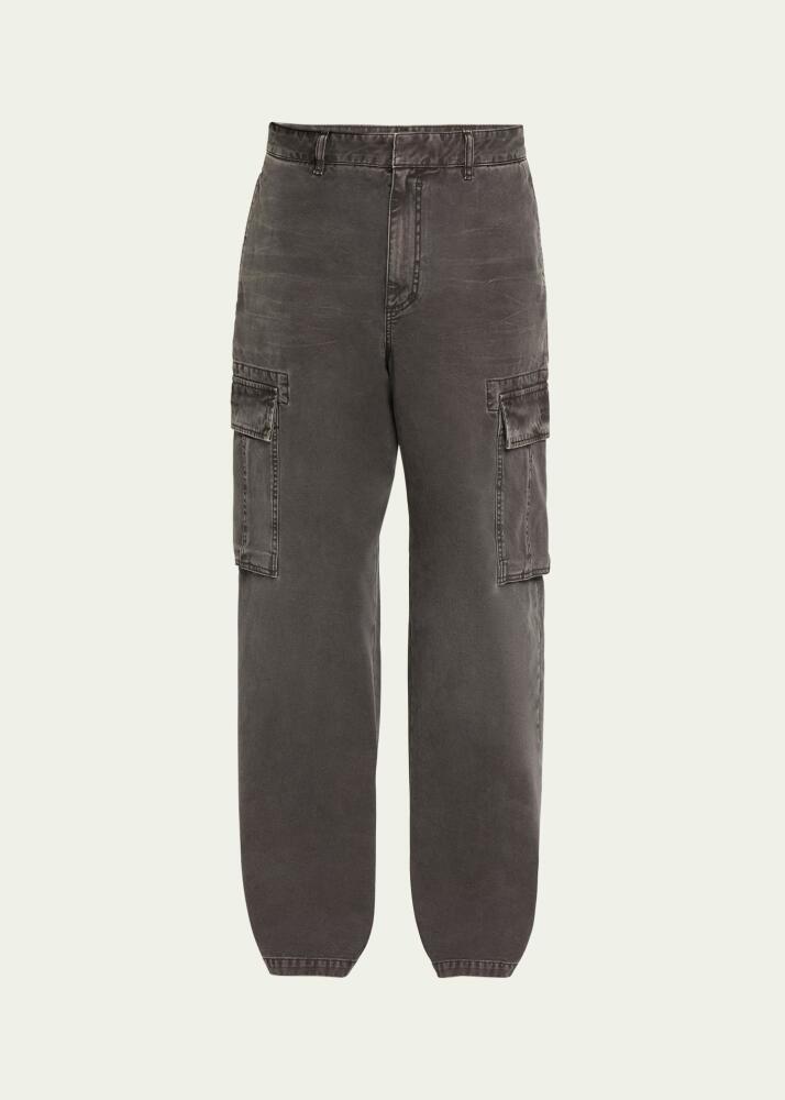 Givenchy Men's Faded Canvas Cargo Pants Cover