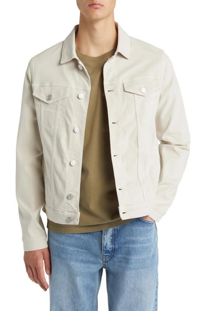 FRAME Heritage Trucker Jacket in Milk Beige Cover