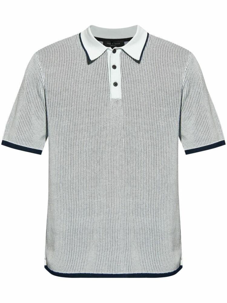 rag & bone Harvey cotton polo shirt - Blue Cover