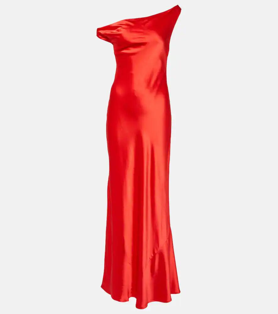 Staud Ashanti one-shoulder satin gown Cover