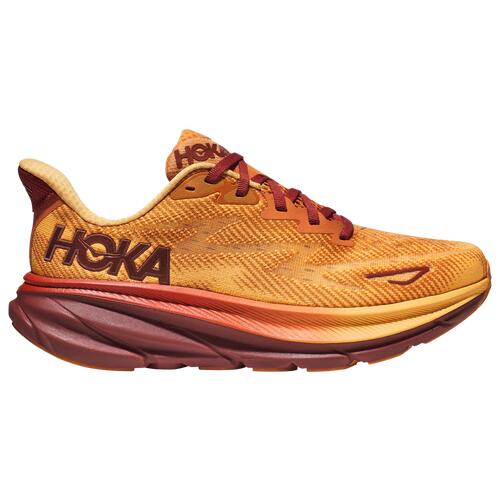 HOKA Womens HOKA Clifton 9 - Womens Running Shoes Amber Haze/Sherbet 07.0 Cover