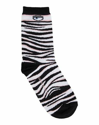 Chiara Ferragni Woman Socks & Hosiery White Cotton, Polyamide, Elastane Cover