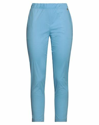 Gai Mattiolo Woman Pants Sky blue Cotton, Elastane Cover