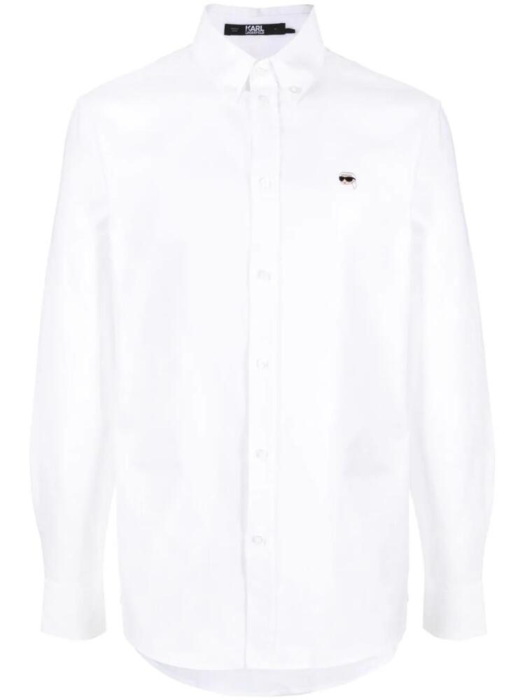 Karl Lagerfeld Ikonik poplin shirt - White Cover