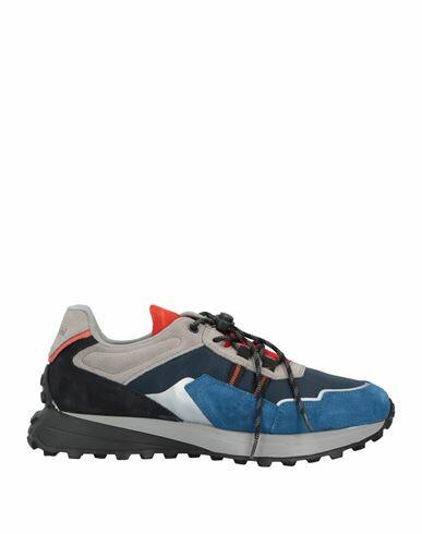 Baldinini Man Sneakers Blue Textile fibers Cover