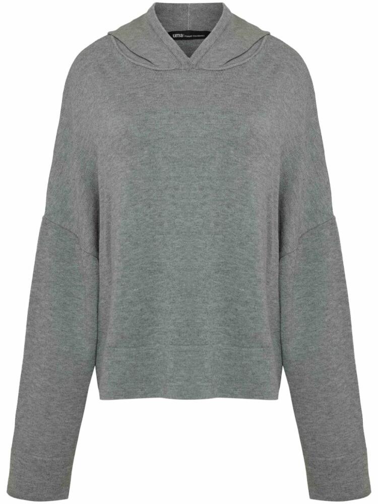 Uma | Raquel Davidowicz hooded knit jumper - Grey Cover