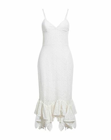 Amen Woman Midi dress Off white Cotton, Polyamide Cover