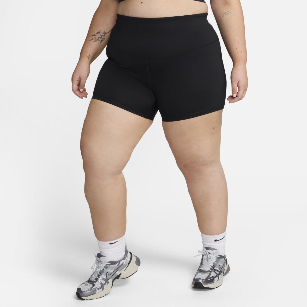 Nike Women's One High-Waisted 5" Biker Shorts (Plus Size) in Black Cover