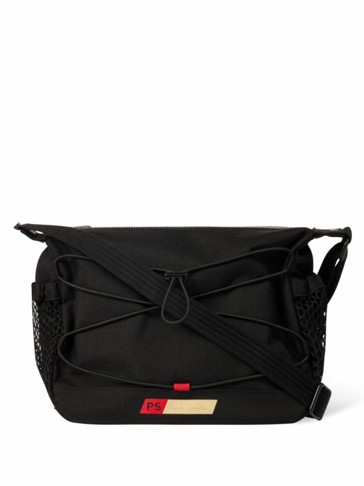 PS Paul Smith logo-patch shoulder bag - Black Cover