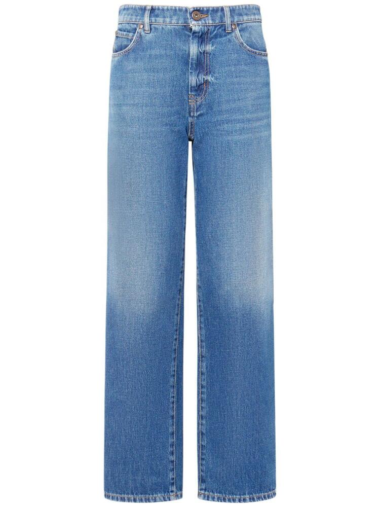 WEEKEND MAX MARA Loris High Rise Denim Straight Jeans Cover