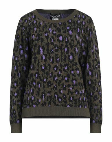 Boutique Moschino Woman Sweater Military green Viscose, Polyamide Cover