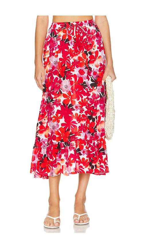 Tiare Hawaii Capri Skirt in Red Cover