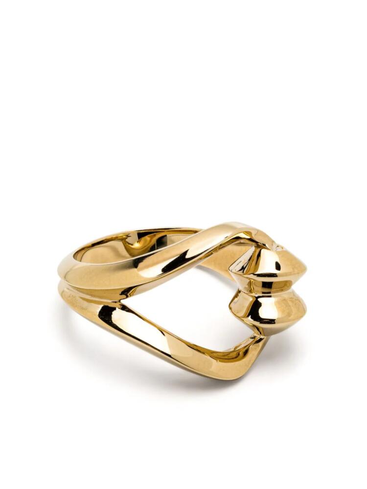 Saint Laurent ladder-hook ring - Gold Cover