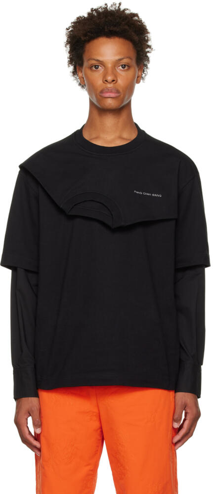 Feng Chen Wang Black Shirting Sweater Cover