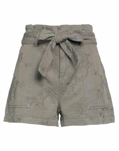 Guess Woman Shorts & Bermuda Shorts Military green Tencel Lyocell Cover