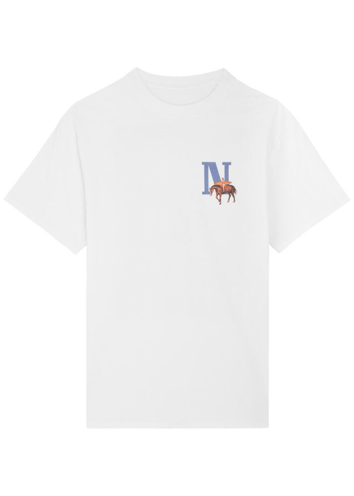 Nahmias Shores Printed Cotton T-shirt - White Cover