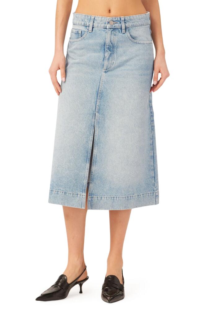 DL1961 Alma Denim Midi Skirt in Fountain (Vintage) Cover