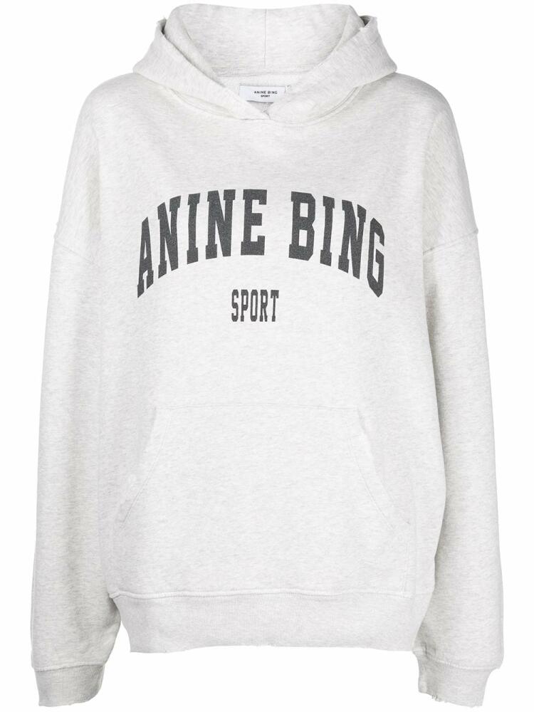 ANINE BING Harvey logo-print sweatshirt - Grey Cover