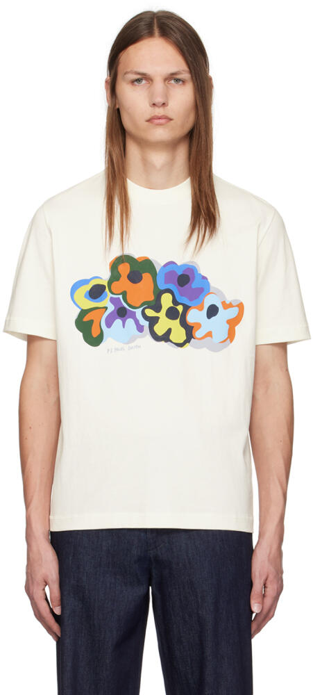 PS by Paul Smith Off-White Bold Florals T-Shirt Cover