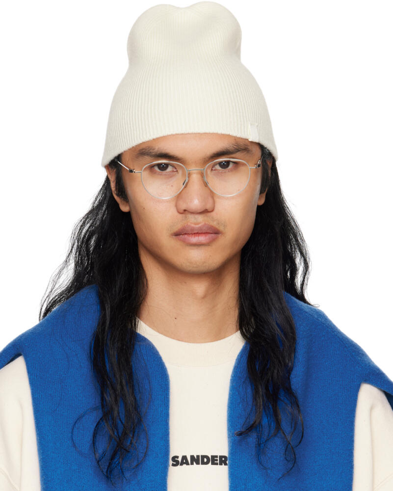 Jil Sander Off-White Knit Beanie Cover