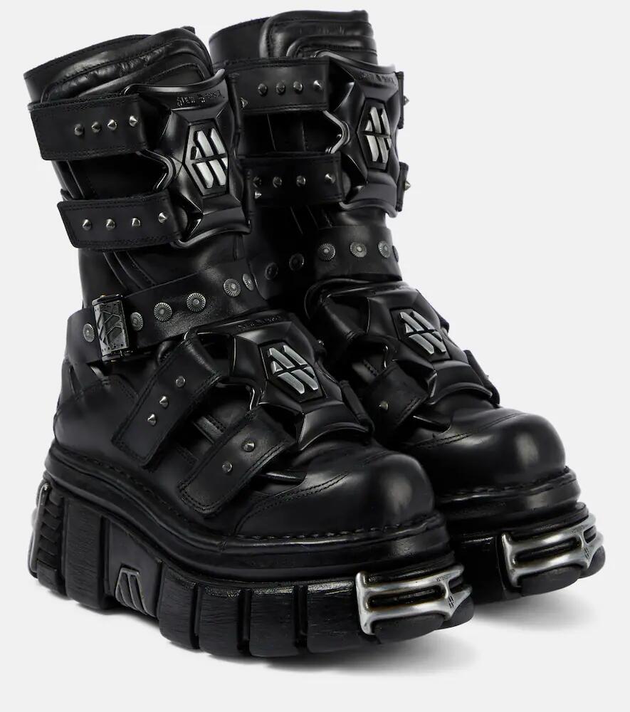 Vetements Gamer leather platform ankle boots Cover