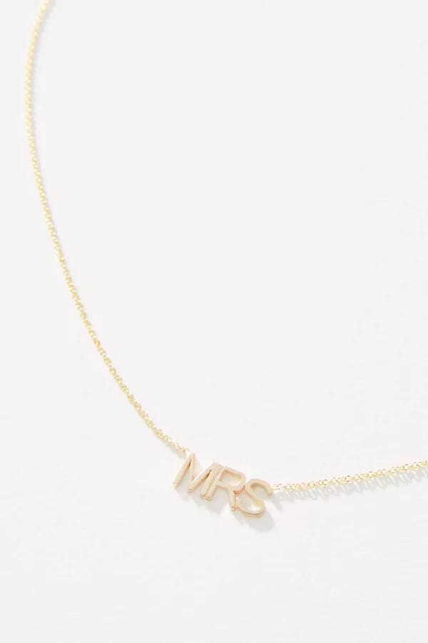 Maya Brenner 14k Gold Mrs. Necklace Cover