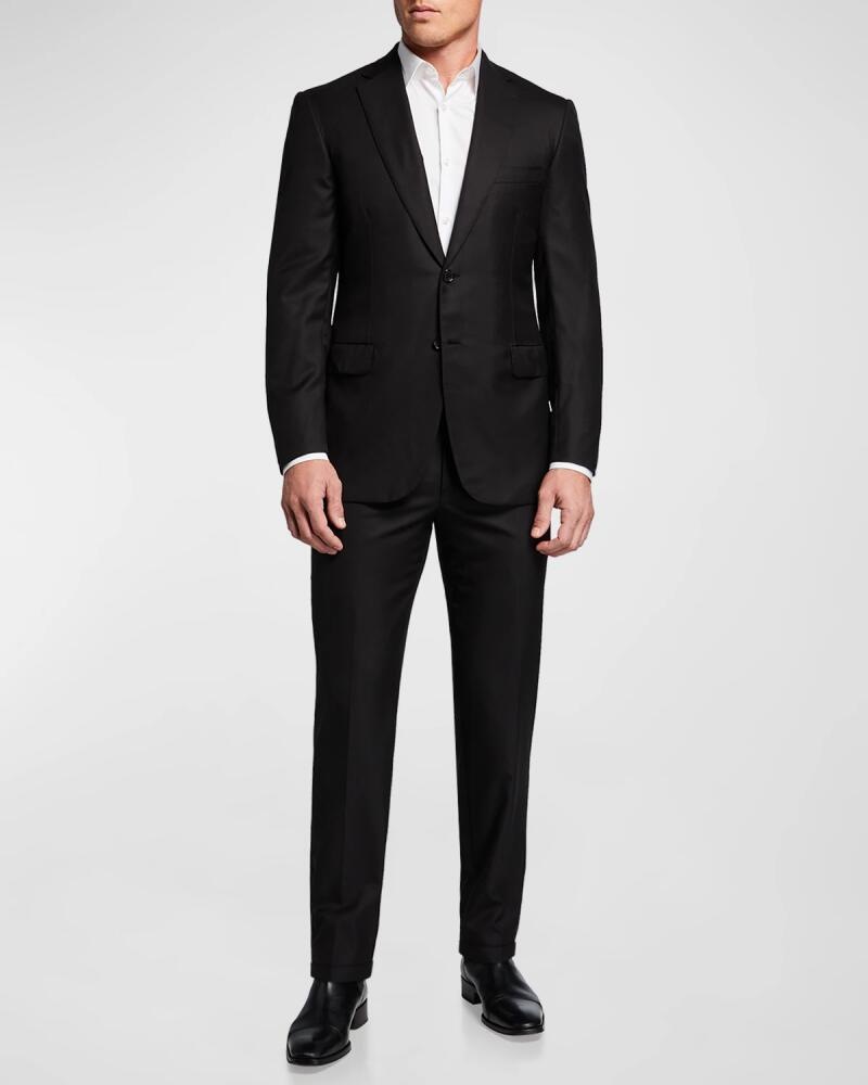 Brioni Men's Brunico Essential Virgin Wool Two-Piece Suit Cover