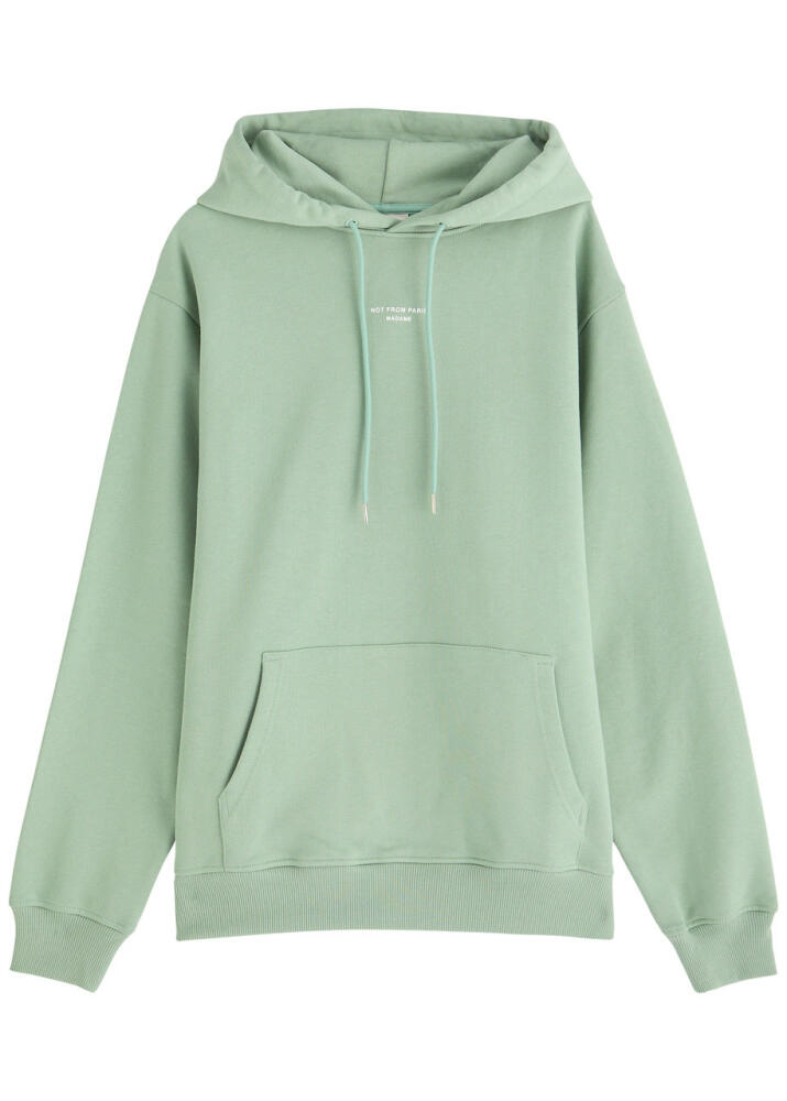 DRÔLE DE Monsieur Nfpm Printed Hooded Cotton Sweatshirt - Green Cover