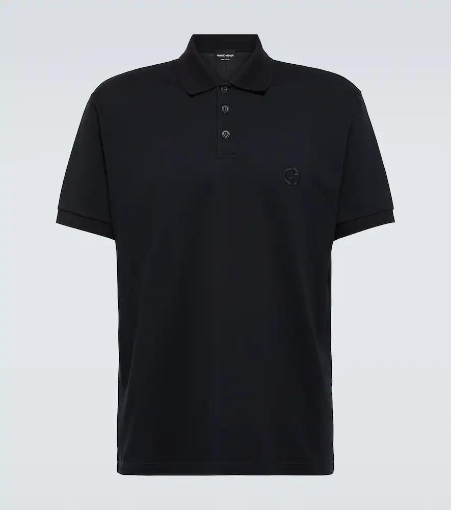 Giorgio Armani Cotton-blend polo shirt Cover