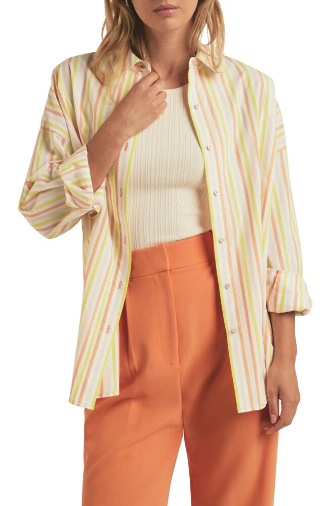 Favorite Daughter The Ex-Boyfriend Stripe Shirt in Sorbetto Stripe Cover