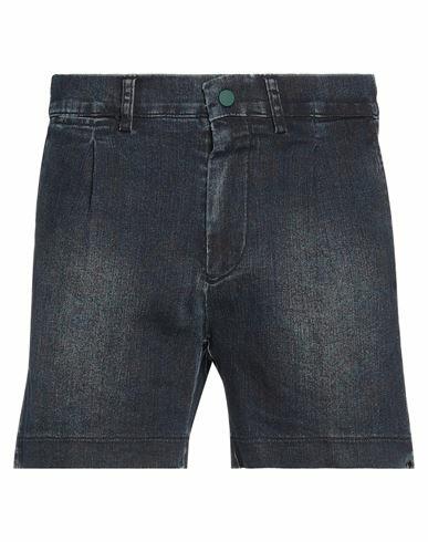 Berwich Man Denim shorts Blue Cotton, Elastane Cover