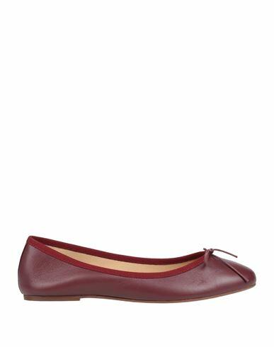 Ballerette Colonna Woman Ballet flats Burgundy Soft Leather Cover