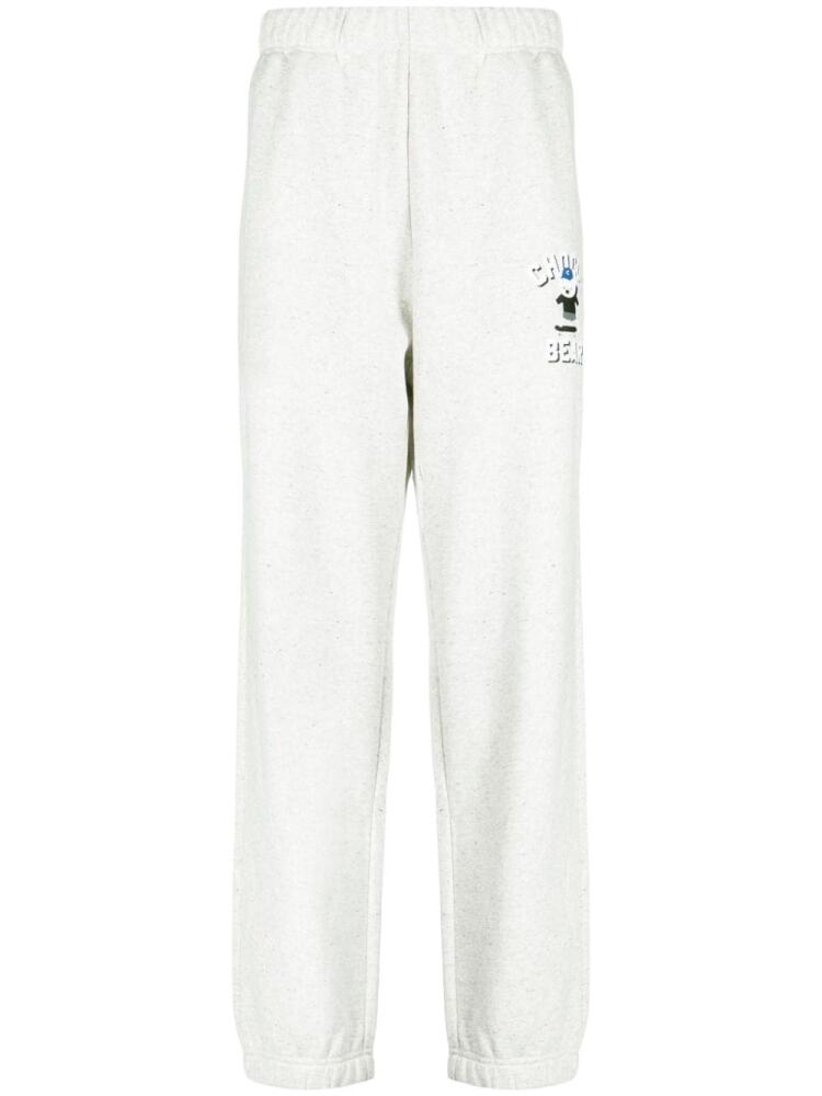 CHOCOOLATE logo-print cotton track pants - Grey Cover