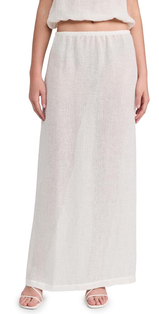 Leset Stella Maxi Skirt White Cover