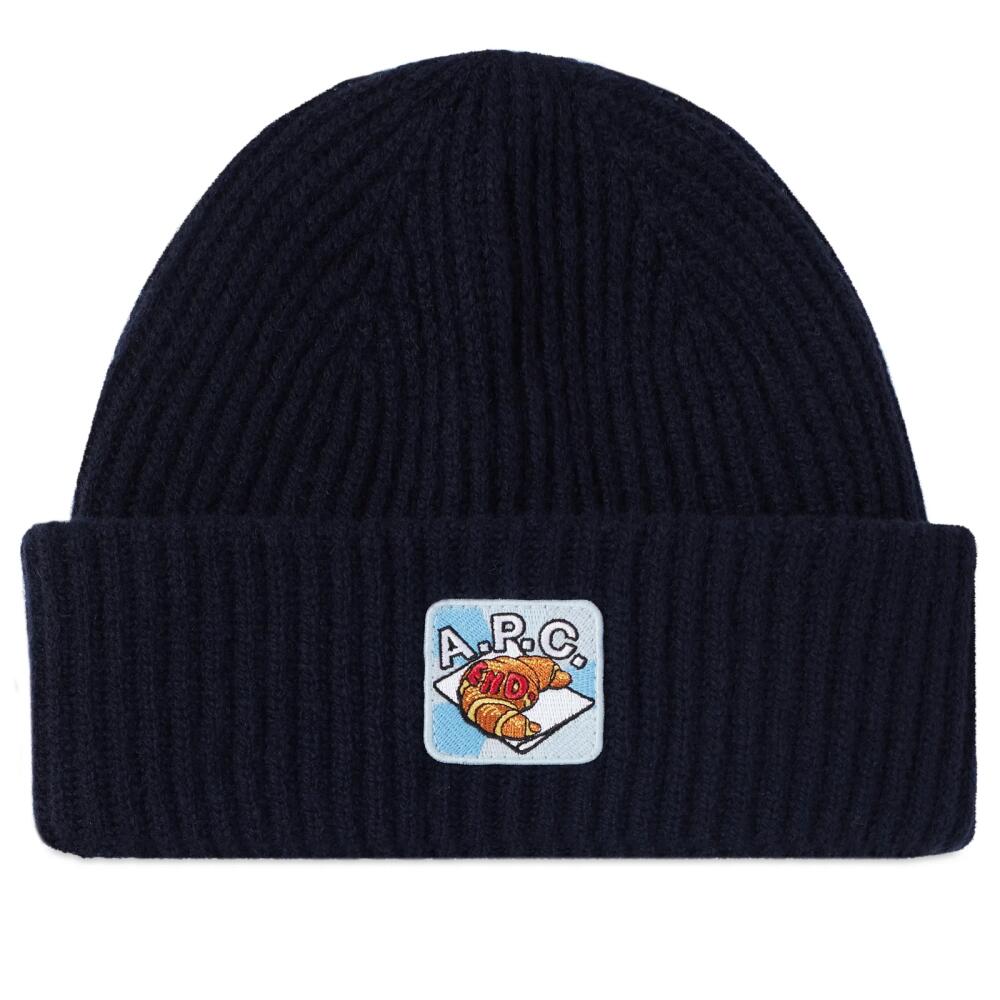 END. x A.P.C. 'Coffee Club' Beanie in Dark Navy Cover